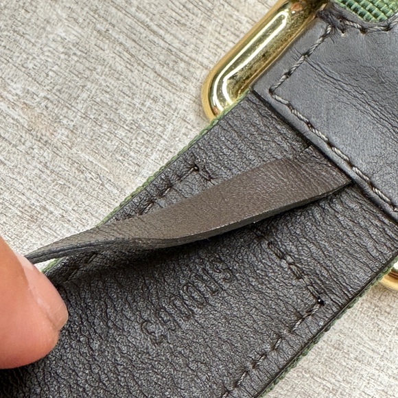 9755 Louis Vuitton Mini Lin Canvas Belt - Picture 2 of 7